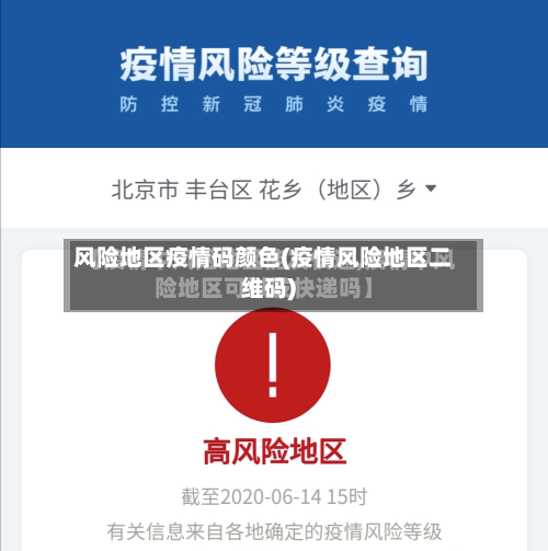 风险地区疫情码颜色(疫情风险地区二维码)-第2张图片
