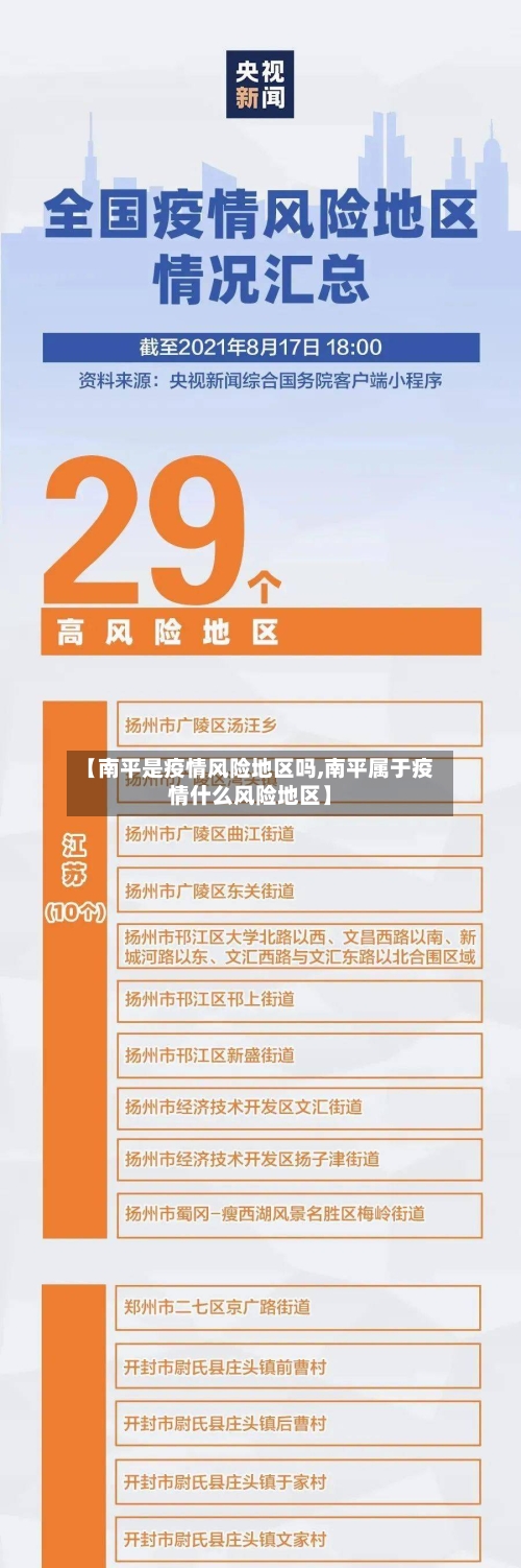【南平是疫情风险地区吗,南平属于疫情什么风险地区】-第2张图片